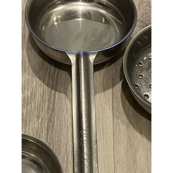 LOT OF 5 -4, 6 & 8 Oz  Spoodle Portion Control Spoons Ladles Server/Strainers - Picture 8 of 10